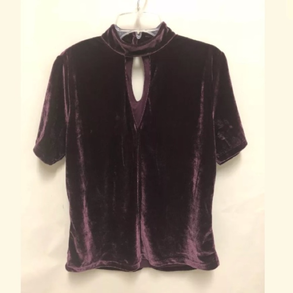 Tart Keyhole Crushed Velvet Blouse - ❤️Day